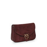 Borsa a tracolla Love Satchel Classic in suede 107655 A0F6W34Q PINKO 