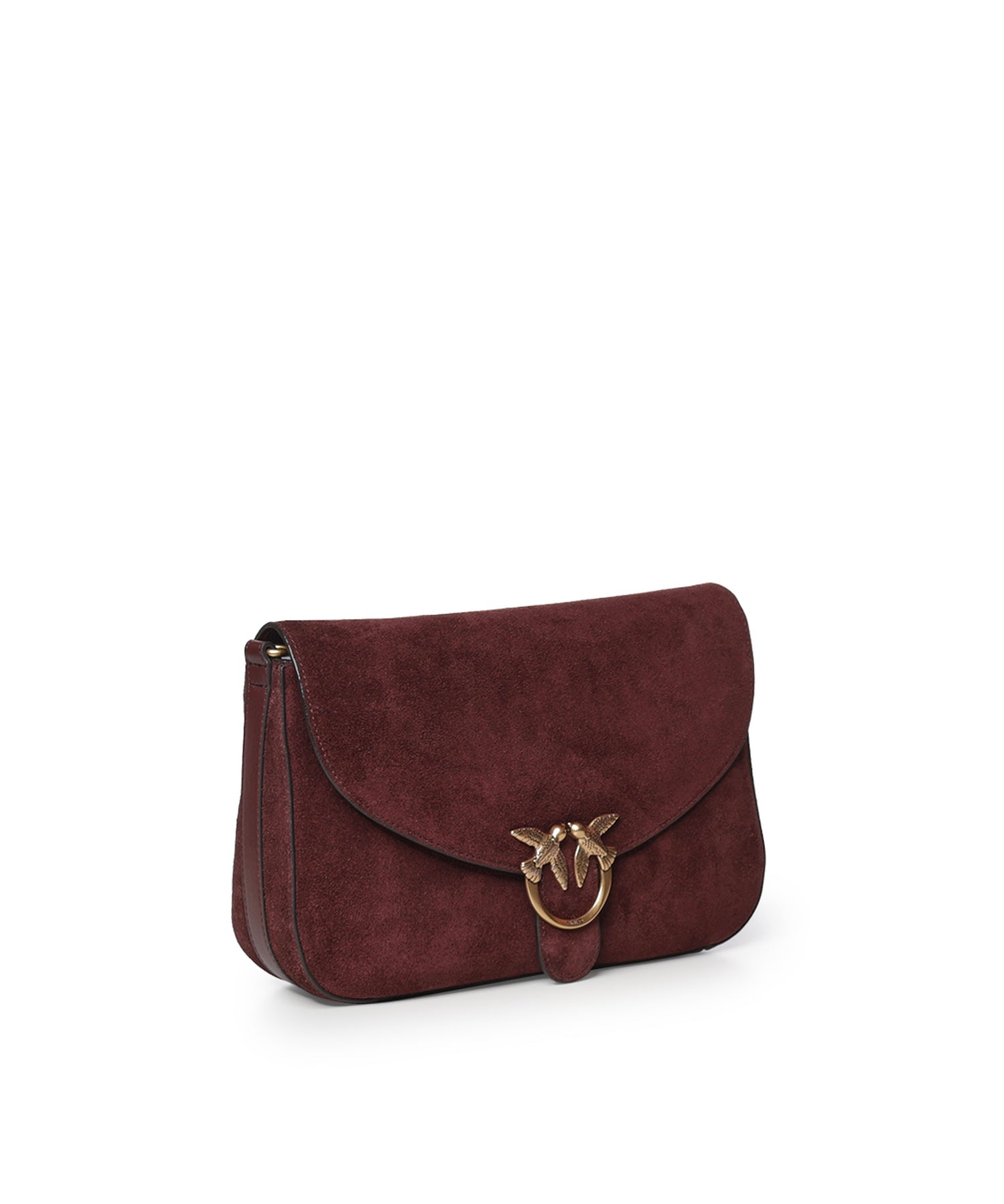 Borsa a tracolla Love Satchel Classic in suede 107655 A0F6W34Q PINKO 
