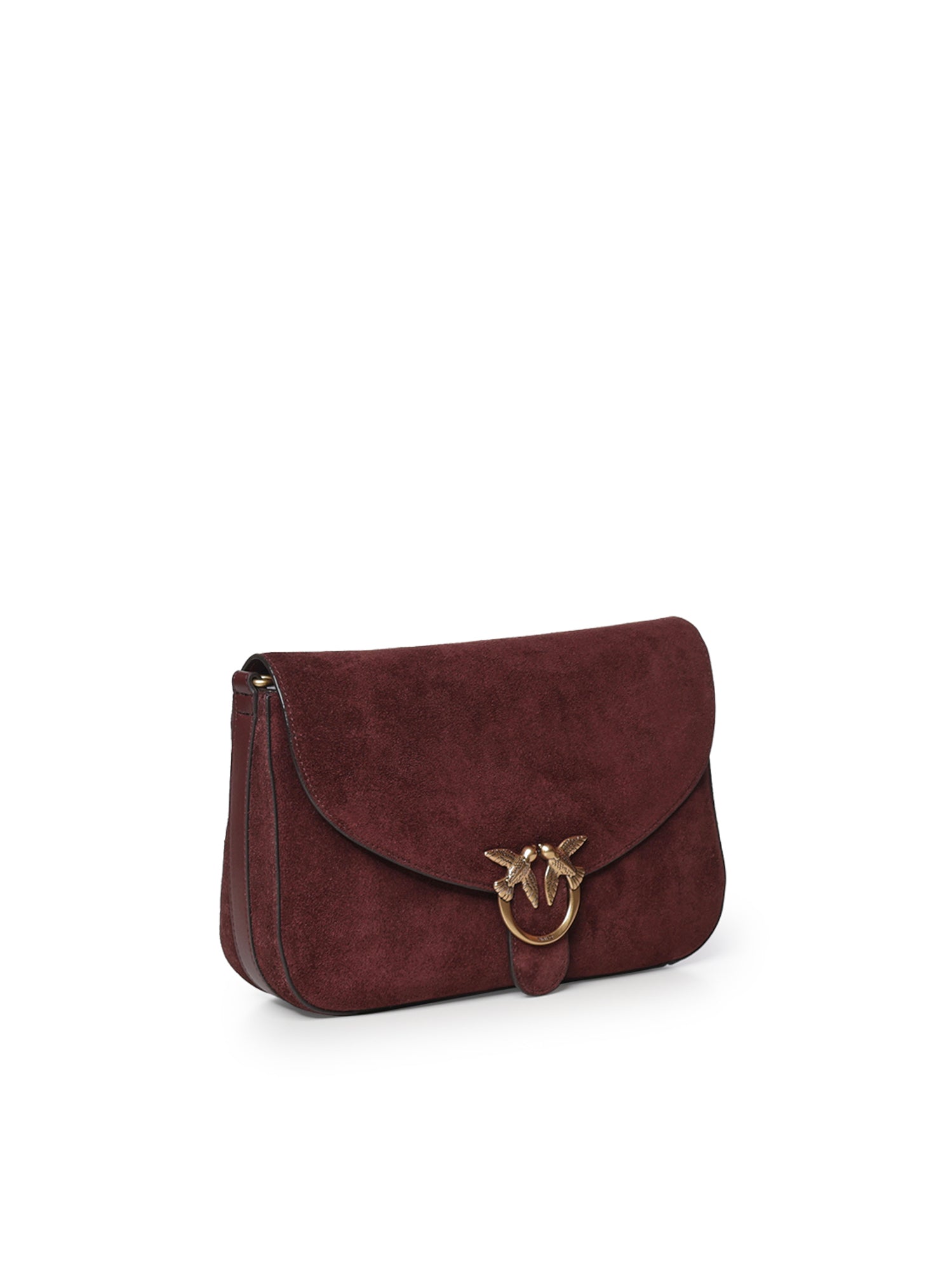Borsa a tracolla Love Satchel Classic in suede 107655 A0F6W34Q PINKO 