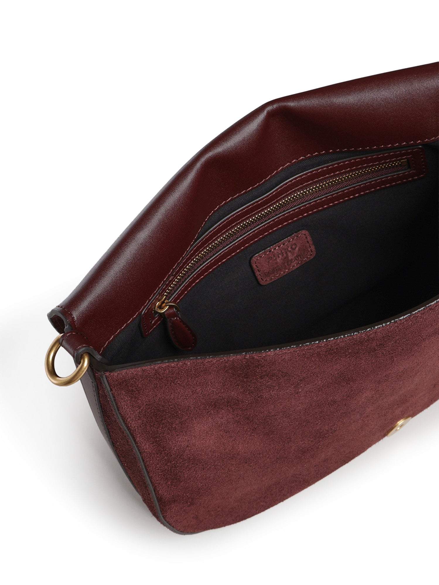 Borsa a tracolla Love Satchel Classic in suede 107655 A0F6W34Q PINKO 