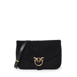 Borsa a tracolla Love Satchel Classic in suede 107655 A0F6Z99Q PINKO 
