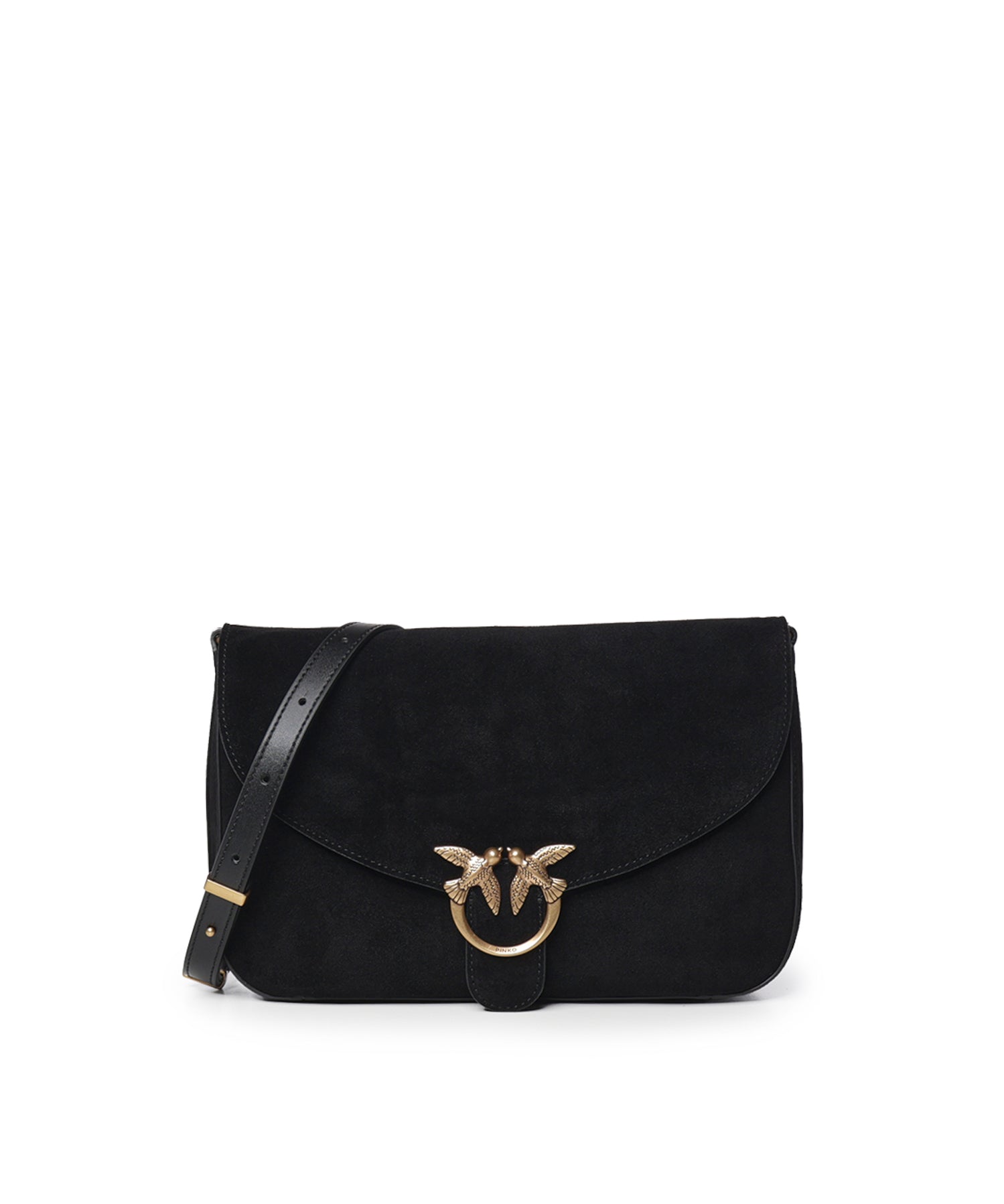 Borsa a tracolla Love Satchel Classic in suede 107655 A0F6Z99Q PINKO 