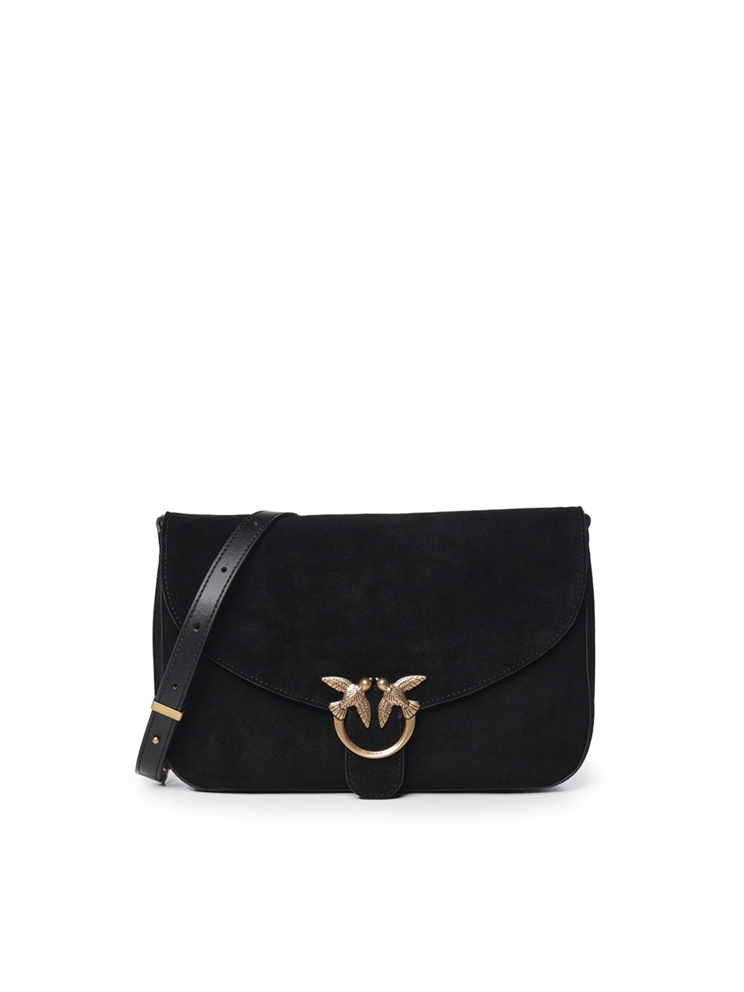 Borsa a tracolla Love Satchel Classic in suede 107655 A0F6Z99Q PINKO 