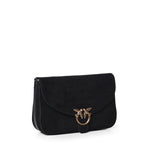 Borsa a tracolla Love Satchel Classic in suede 107655 A0F6Z99Q PINKO 