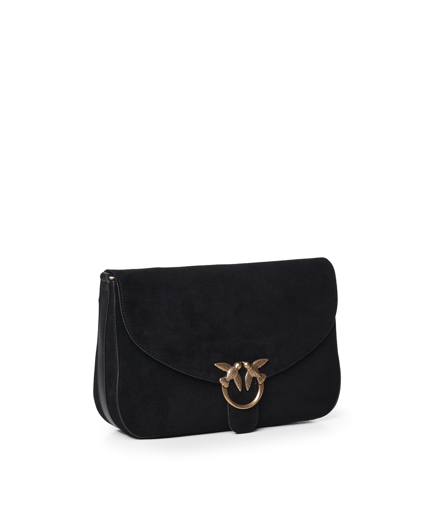 Borsa a tracolla Love Satchel Classic in suede 107655 A0F6Z99Q PINKO 
