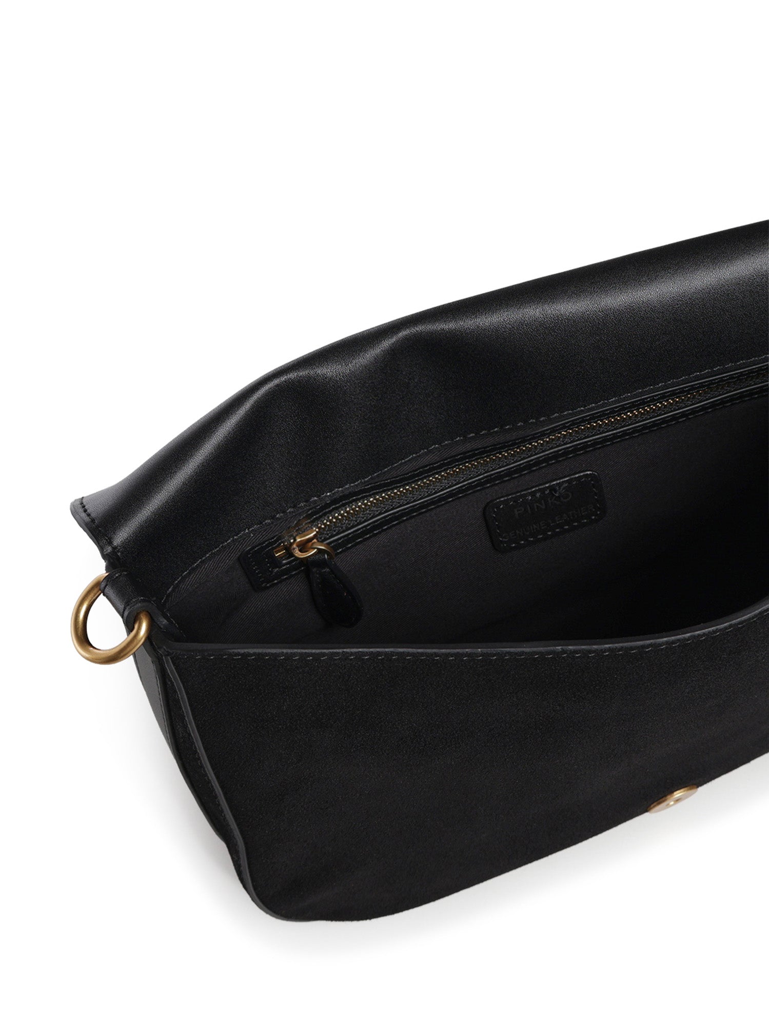Borsa a tracolla Love Satchel Classic in suede 107655 A0F6Z99Q PINKO 