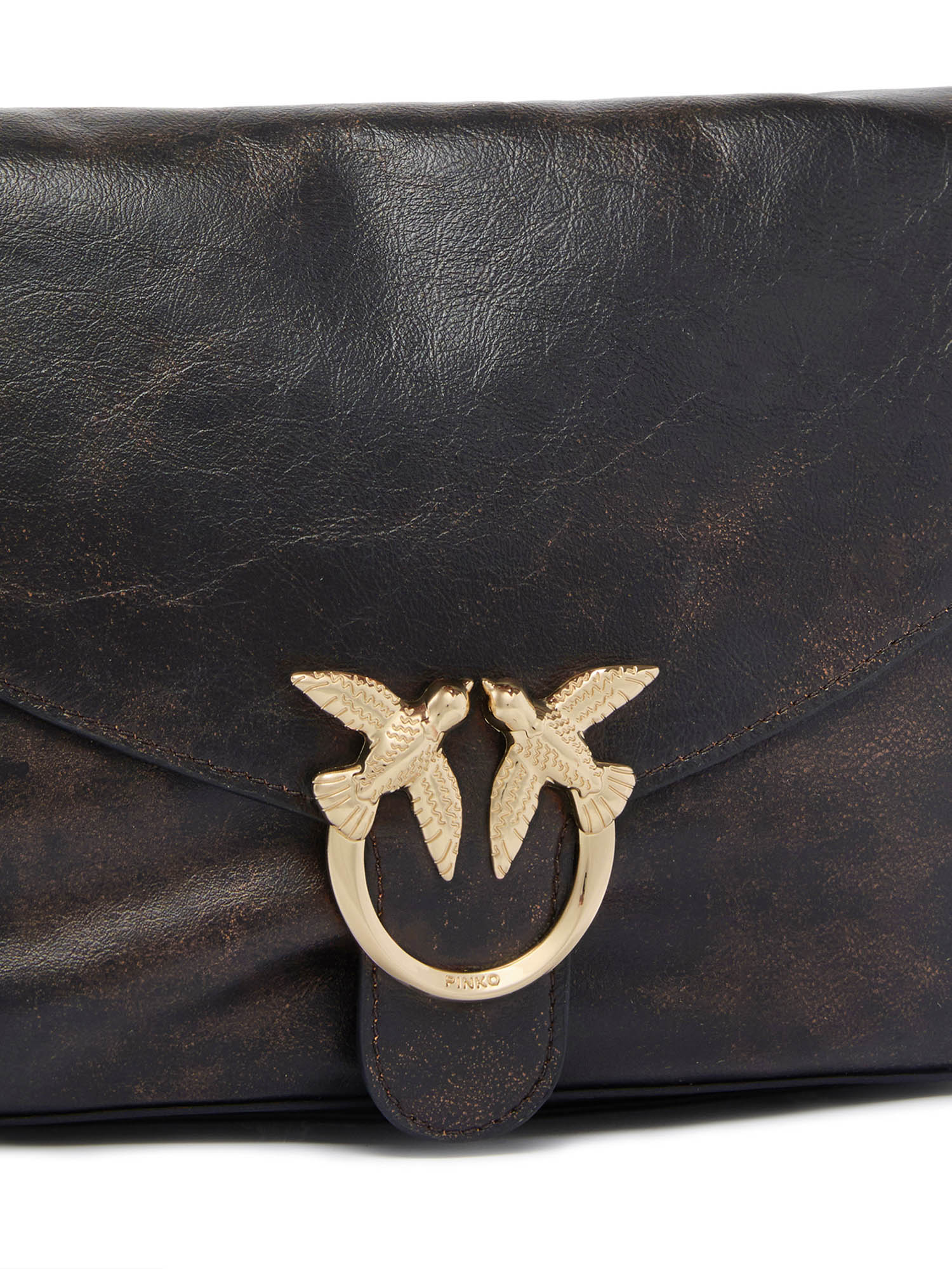 Borsa Love Satchel in pelle 107655 A3LOL64Y PINKO 