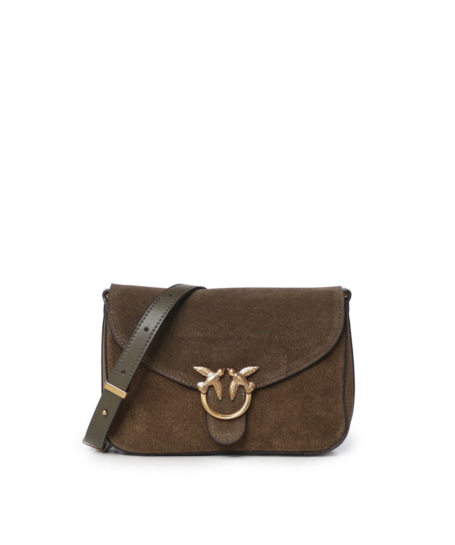 Borsa a tracolla Mini Love Bag Satchel in suede 107656 A0F6V65Q PINKO 