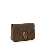 Borsa a tracolla Mini Love Bag Satchel in suede 107656 A0F6V65Q PINKO 