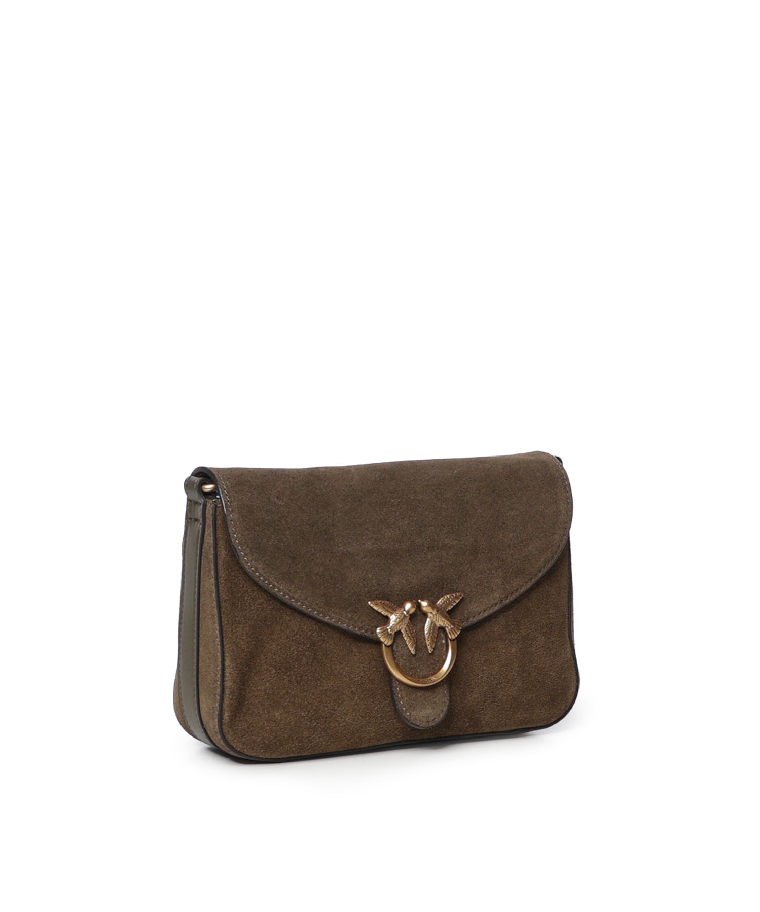 Borsa a tracolla Mini Love Bag Satchel in suede 107656 A0F6V65Q PINKO 