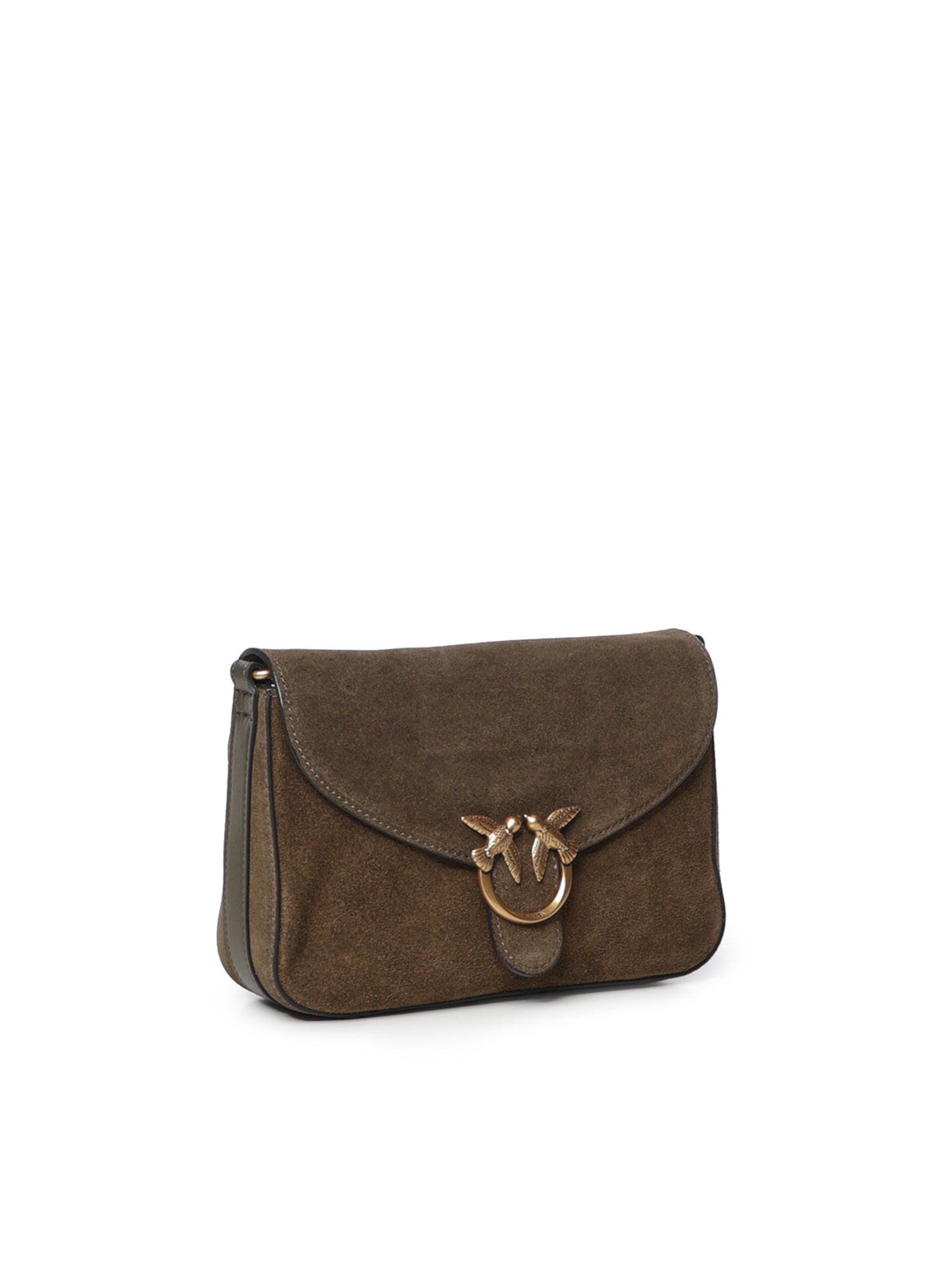 Borsa a tracolla Mini Love Bag Satchel in suede 107656 A0F6V65Q PINKO 