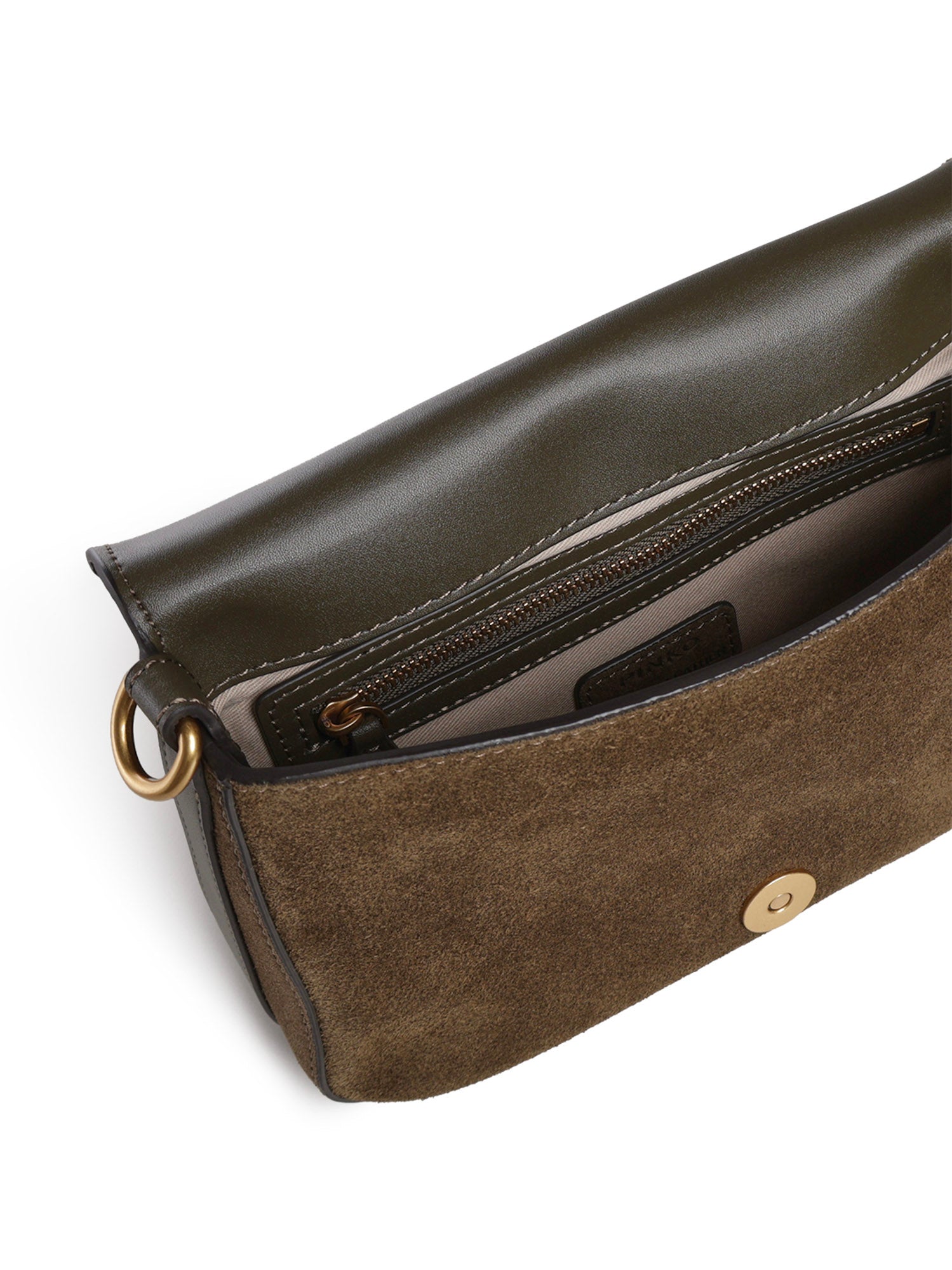 Borsa a tracolla Mini Love Bag Satchel in suede 107656 A0F6V65Q PINKO 