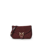 Borsa a tracolla Mini Love Bag Satchel in suede 107656 A0F6W34Q PINKO 