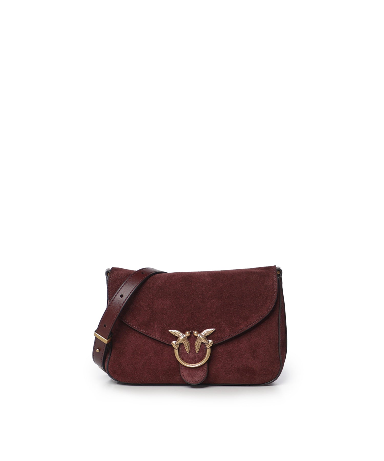 Borsa a tracolla Mini Love Bag Satchel in suede 107656 A0F6W34Q PINKO 