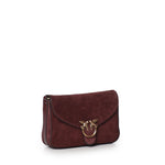 Borsa a tracolla Mini Love Bag Satchel in suede 107656 A0F6W34Q PINKO 