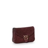 Borsa a tracolla Mini Love Bag Satchel in suede 107656 A0F6W34Q PINKO 