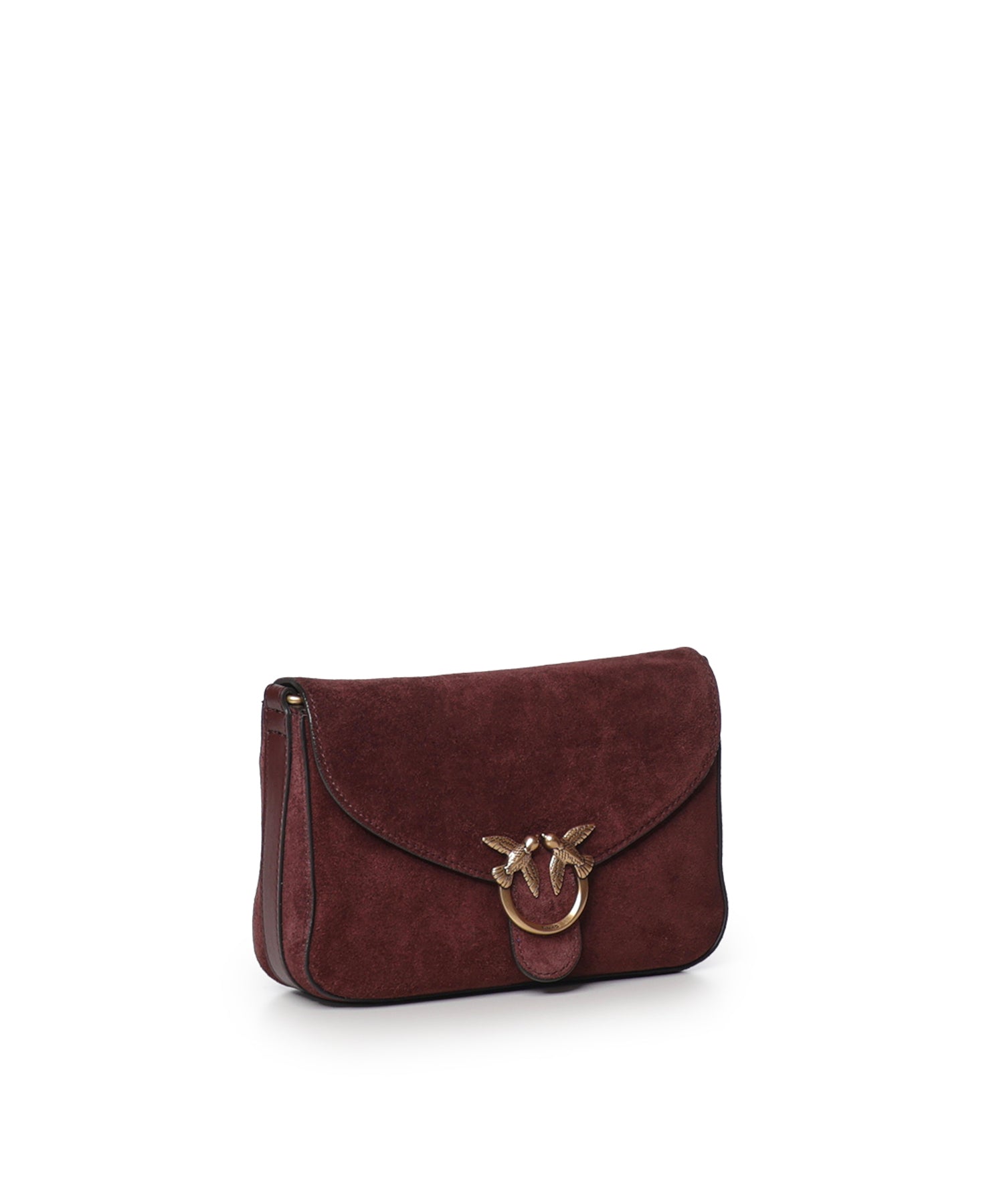 Borsa a tracolla Mini Love Bag Satchel in suede 107656 A0F6W34Q PINKO 
