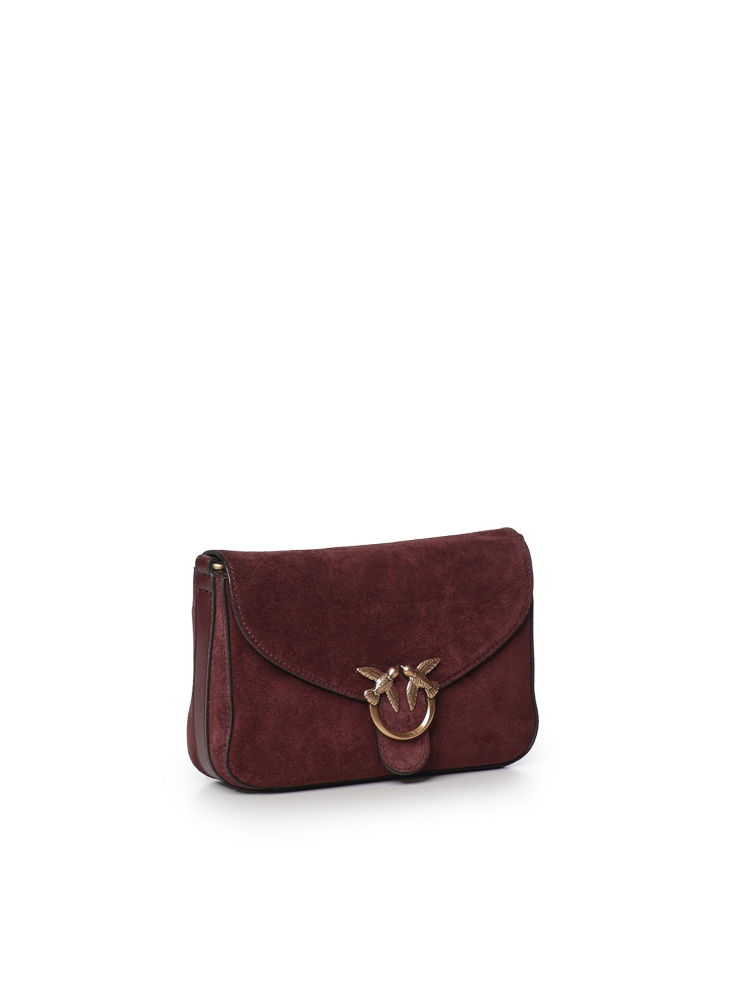 Borsa a tracolla Mini Love Bag Satchel in suede 107656 A0F6W34Q PINKO 