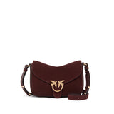 Borsa a tracolla Mini Love Bag Satchel in suede 107656 A0F6W34Y PINKO 