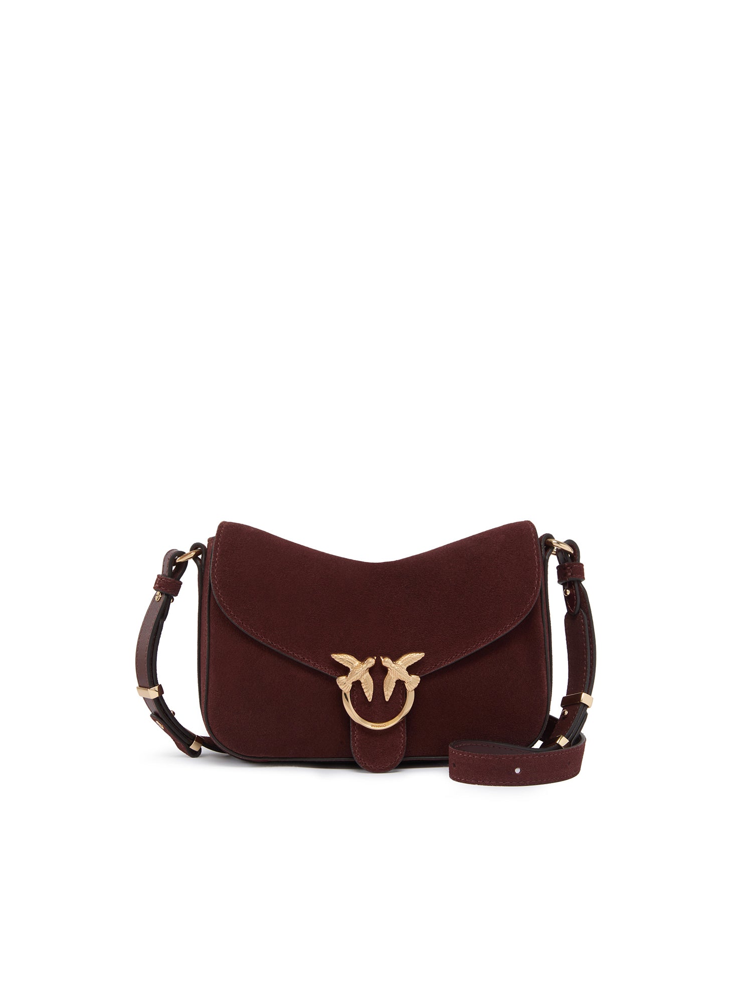 Borsa a tracolla Mini Love Bag Satchel in suede 107656 A0F6W34Y PINKO 