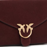Borsa a tracolla Mini Love Bag Satchel in suede 107656 A0F6W34Y PINKO 