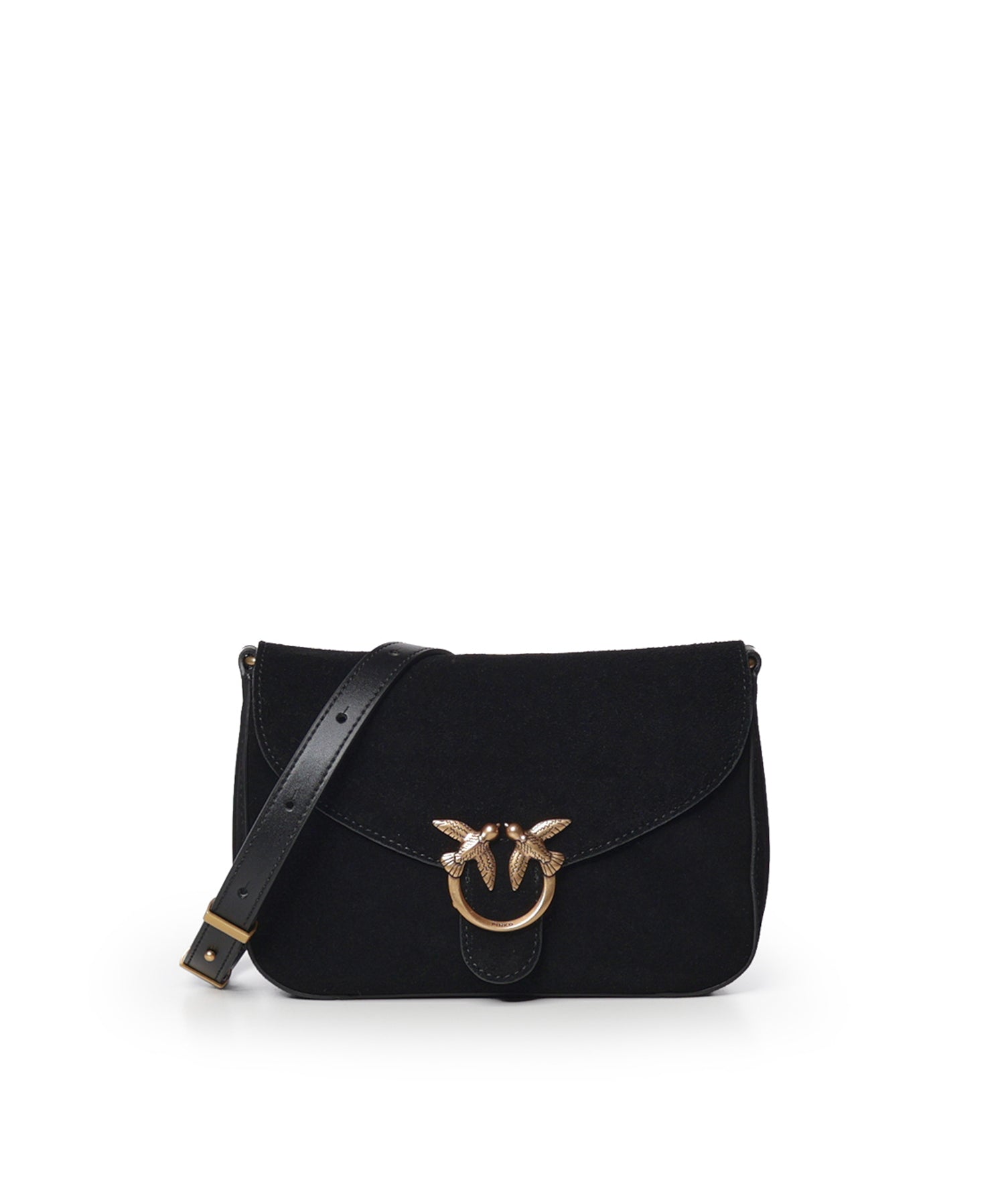 Borsa a tracolla Mini Love Bag Satchel in suede 107656 A0F6Z99Q PINKO 