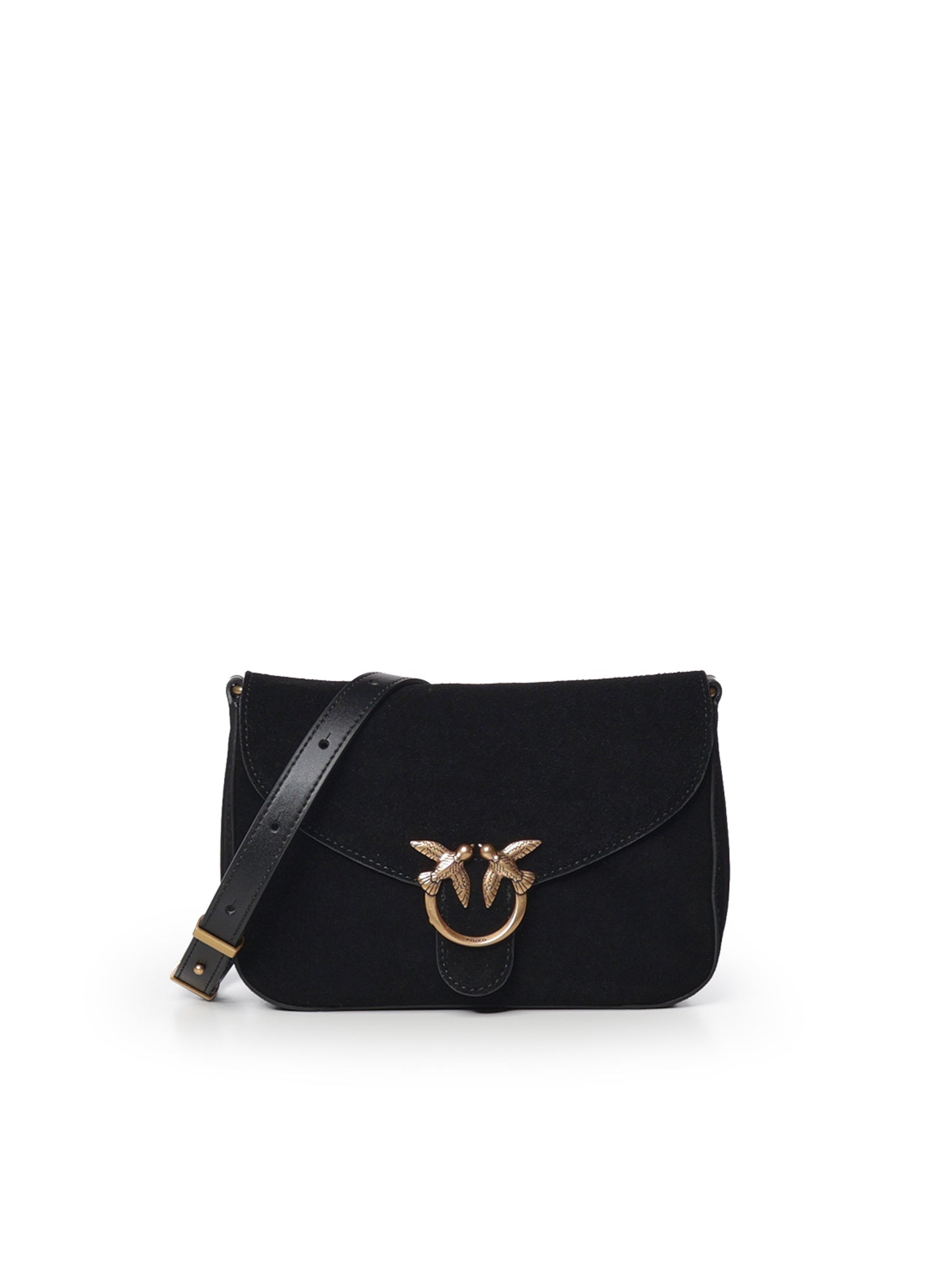 Borsa a tracolla Mini Love Bag Satchel in suede 107656 A0F6Z99Q PINKO 