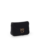 Borsa a tracolla Mini Love Bag Satchel in suede 107656 A0F6Z99Q PINKO 