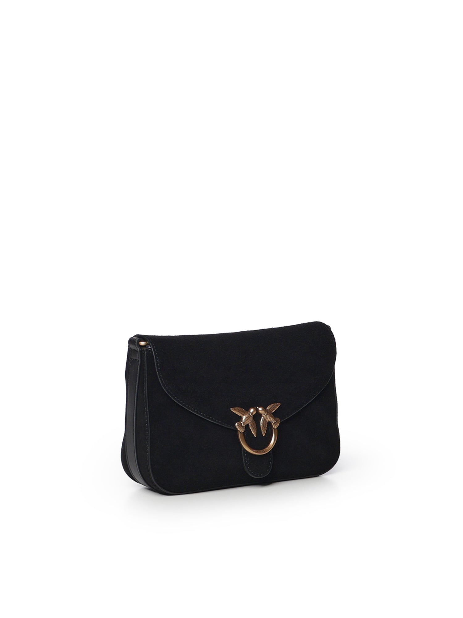 Borsa a tracolla Mini Love Bag Satchel in suede 107656 A0F6Z99Q PINKO 