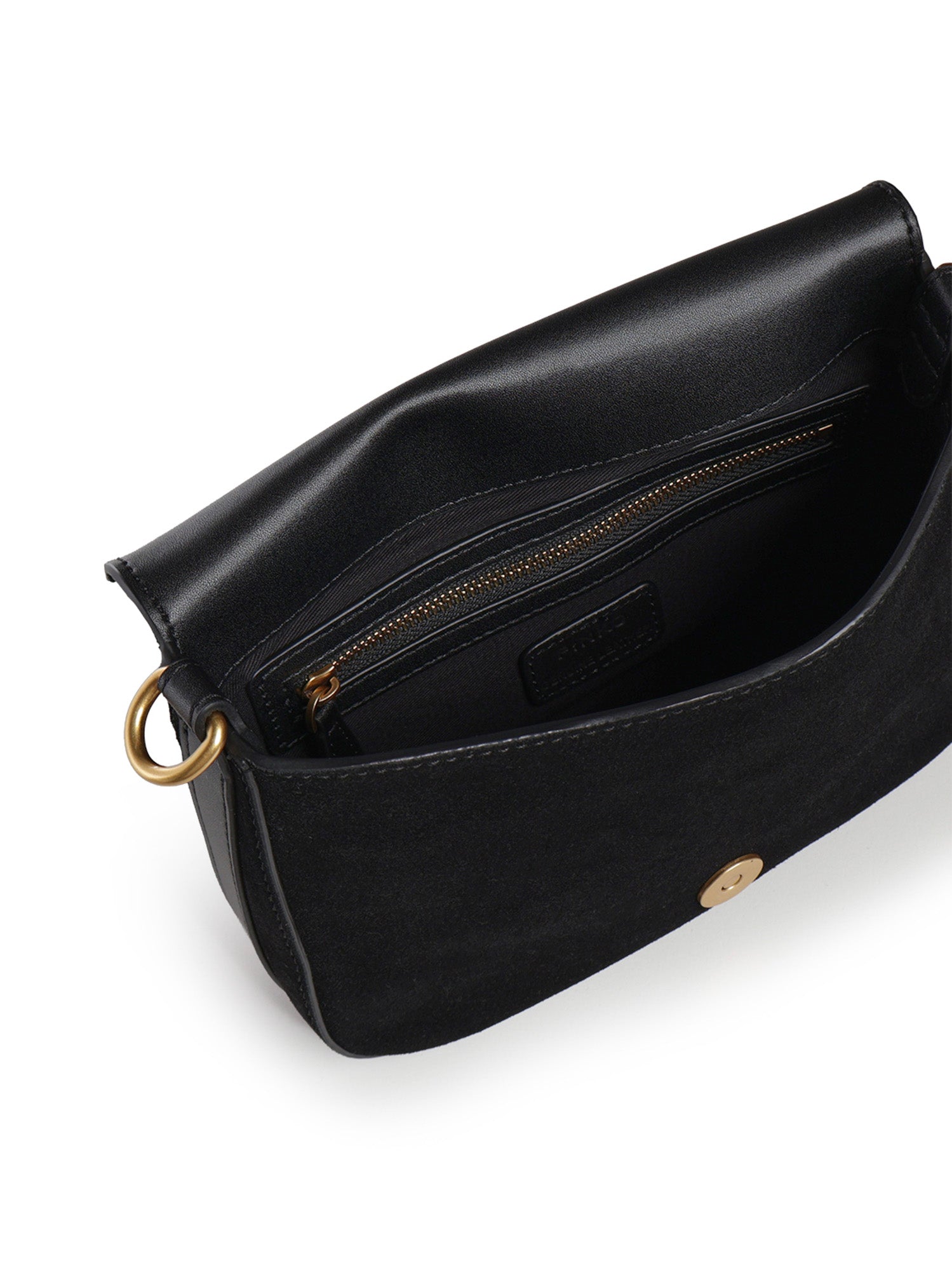 Borsa a tracolla Mini Love Bag Satchel in suede 107656 A0F6Z99Q PINKO 