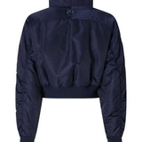 Bomber cropped in raso tecnico 107692 A2OIF92 PINKO 