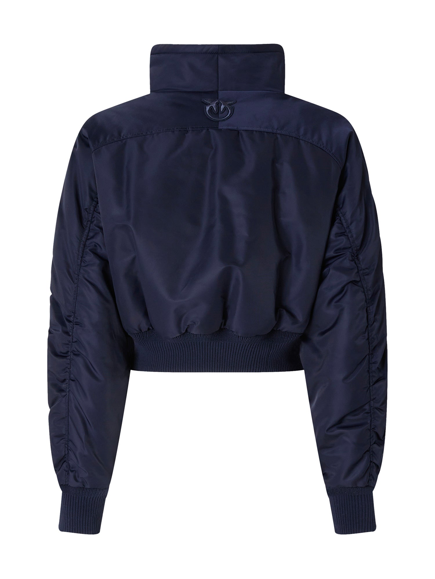Bomber cropped in raso tecnico 107692 A2OIF92 PINKO 