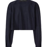 Camicia cropped gessata 107707 A3MCEI1 PINKO 