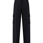 Pantaloni gessati con tasche cargo 107708 A3MCEI1 PINKO 