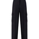 Pantaloni gessati con tasche cargo 107708 A3MCEI1 PINKO 