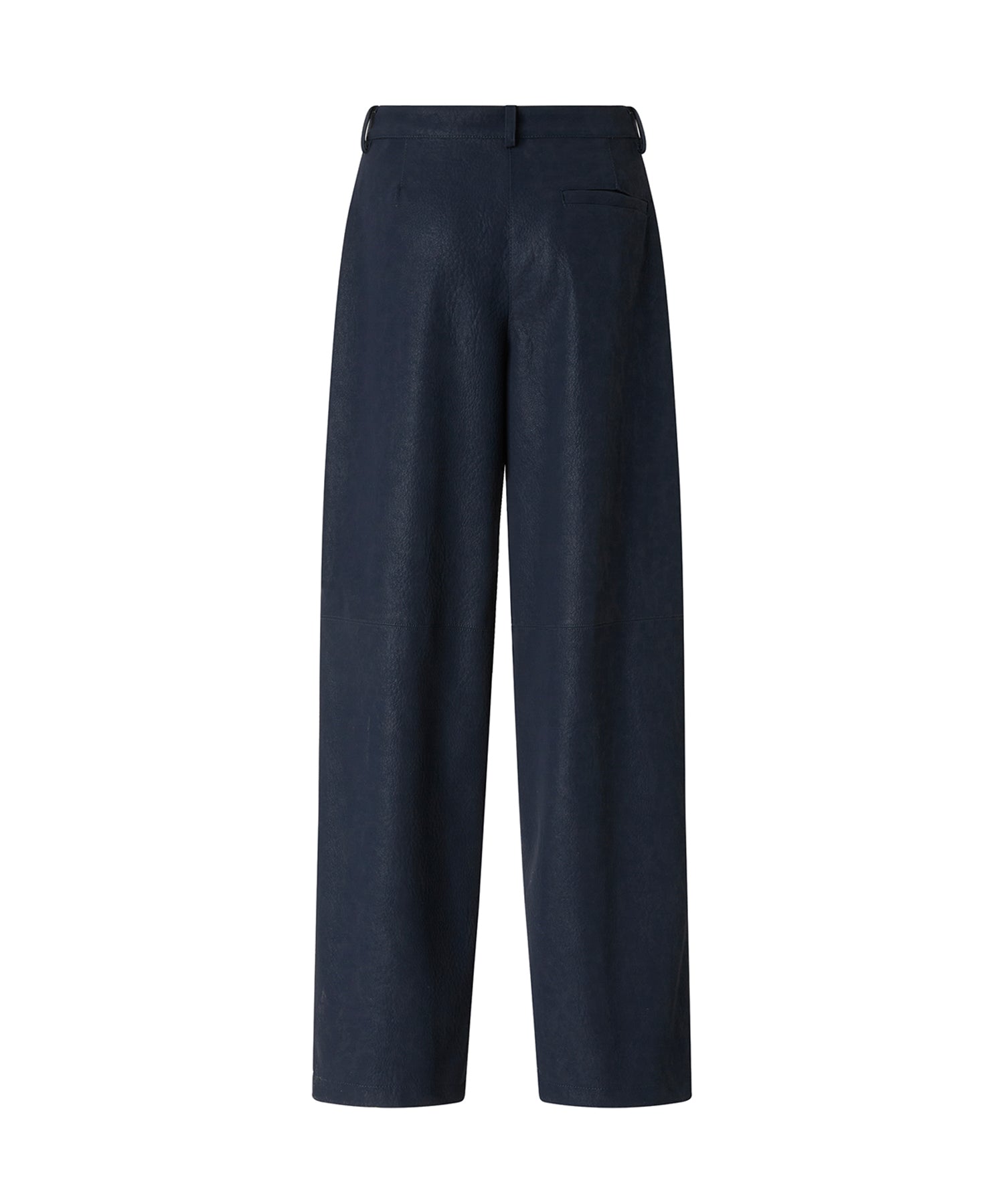 Pantaloni straight effetto pelle nabuk 107710 A3MDG56 PINKO 