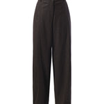 Pantaloni straight effetto pelle nabuk 107710 A3MDM04 PINKO 