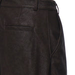 Pantaloni straight effetto pelle nabuk 107710 A3MDM04 PINKO 