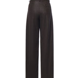 Pantaloni straight effetto pelle nabuk 107710 A3MDM04 PINKO 