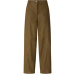 Pantaloni straight effetto pelle nabuk 107710 A3MDX51 PINKO 