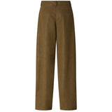 Pantaloni straight effetto pelle nabuk 107710 A3MDX51 PINKO 