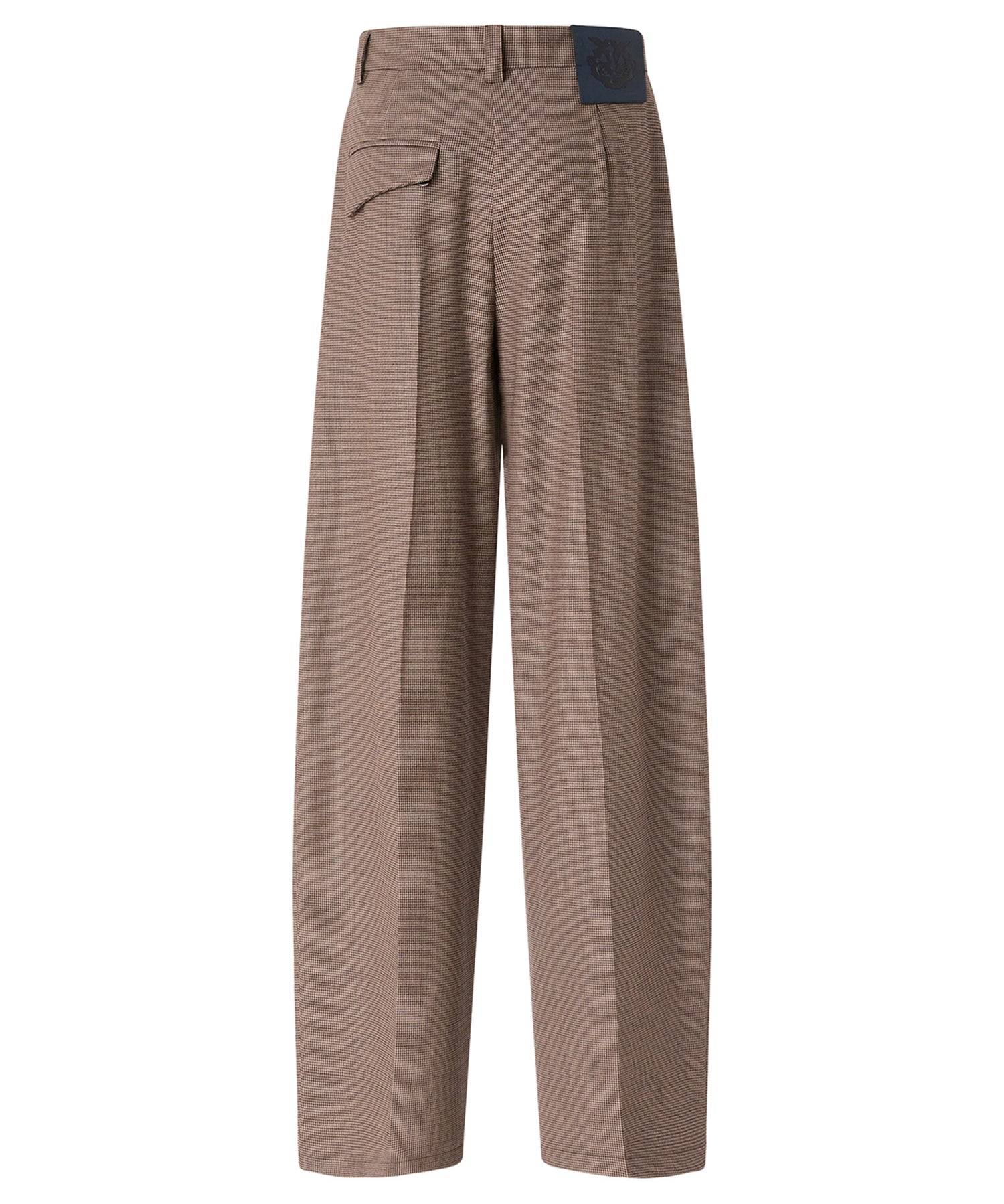 Pantaloni con motivo micro pied-de-poule 107712 A3MQCY4 PINKO 