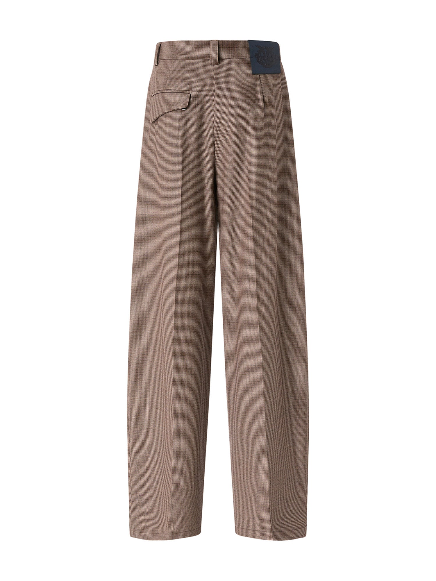 Pantaloni con motivo micro pied-de-poule 107712 A3MQCY4 PINKO 