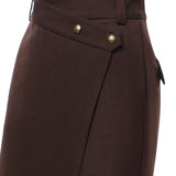 Gonna longuette in misto lana 107713 A3MSM04 PINKO 