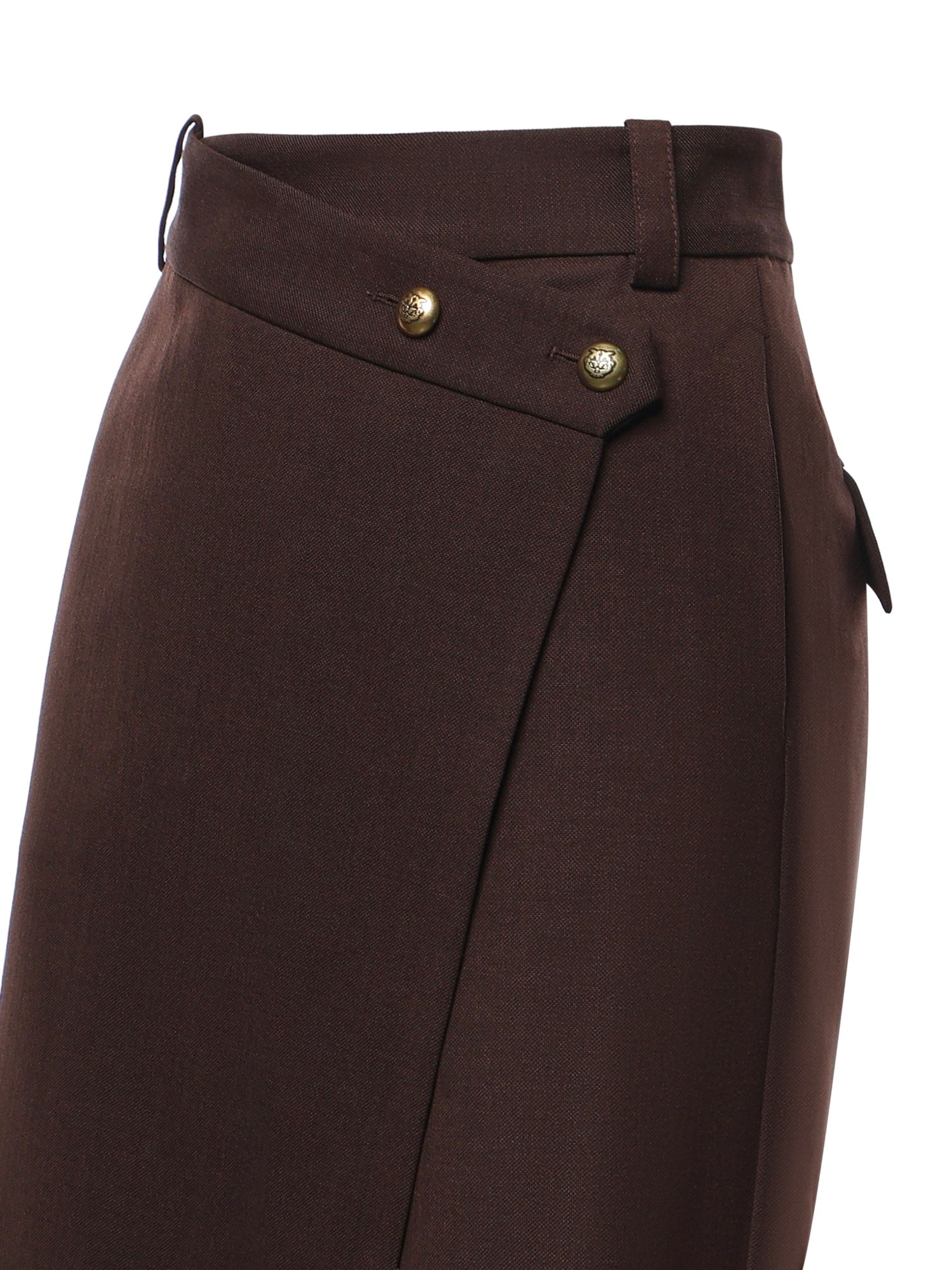 Gonna longuette in misto lana 107713 A3MSM04 PINKO 
