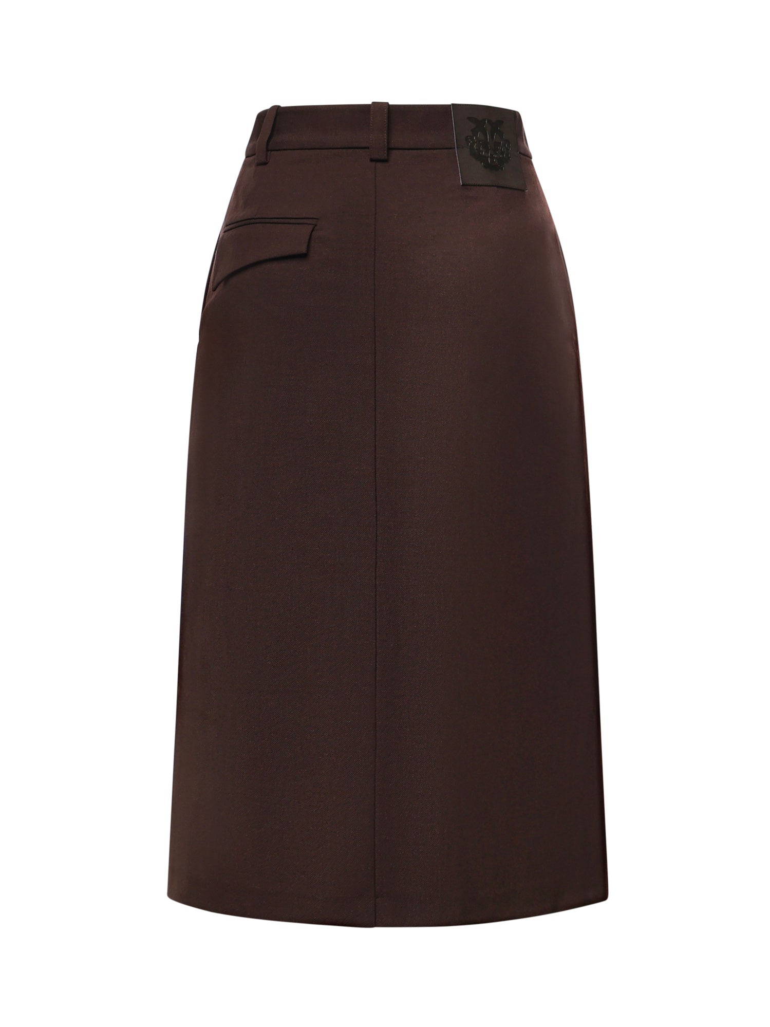Gonna longuette in misto lana 107713 A3MSM04 PINKO 