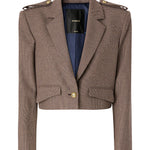 Giacca cropped con alamari 107715 A3MQCY4 PINKO 