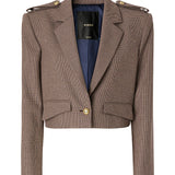 Giacca cropped con alamari 107715 A3MQCY4 PINKO 
