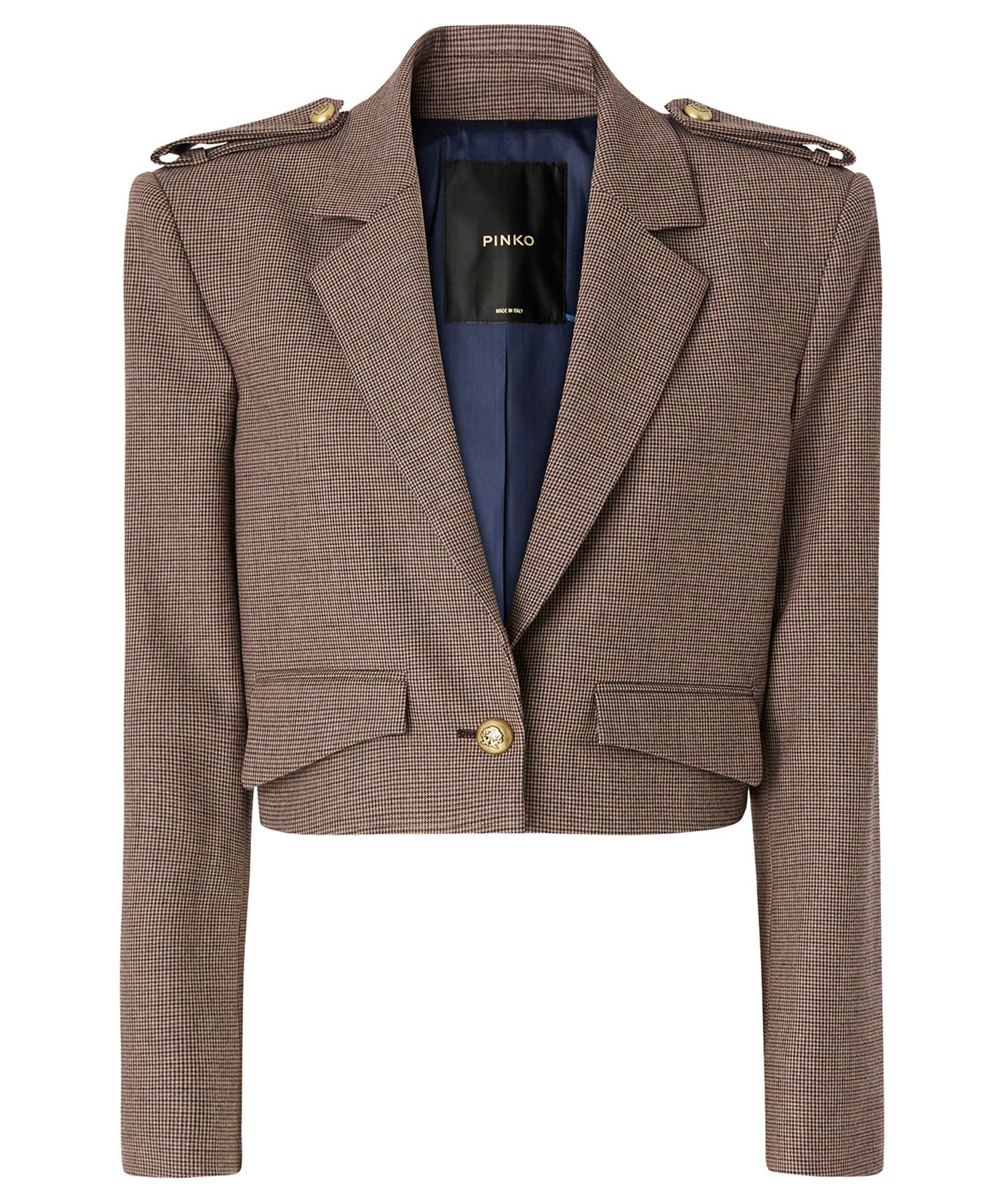 Giacca cropped con alamari 107715 A3MQCY4 PINKO 