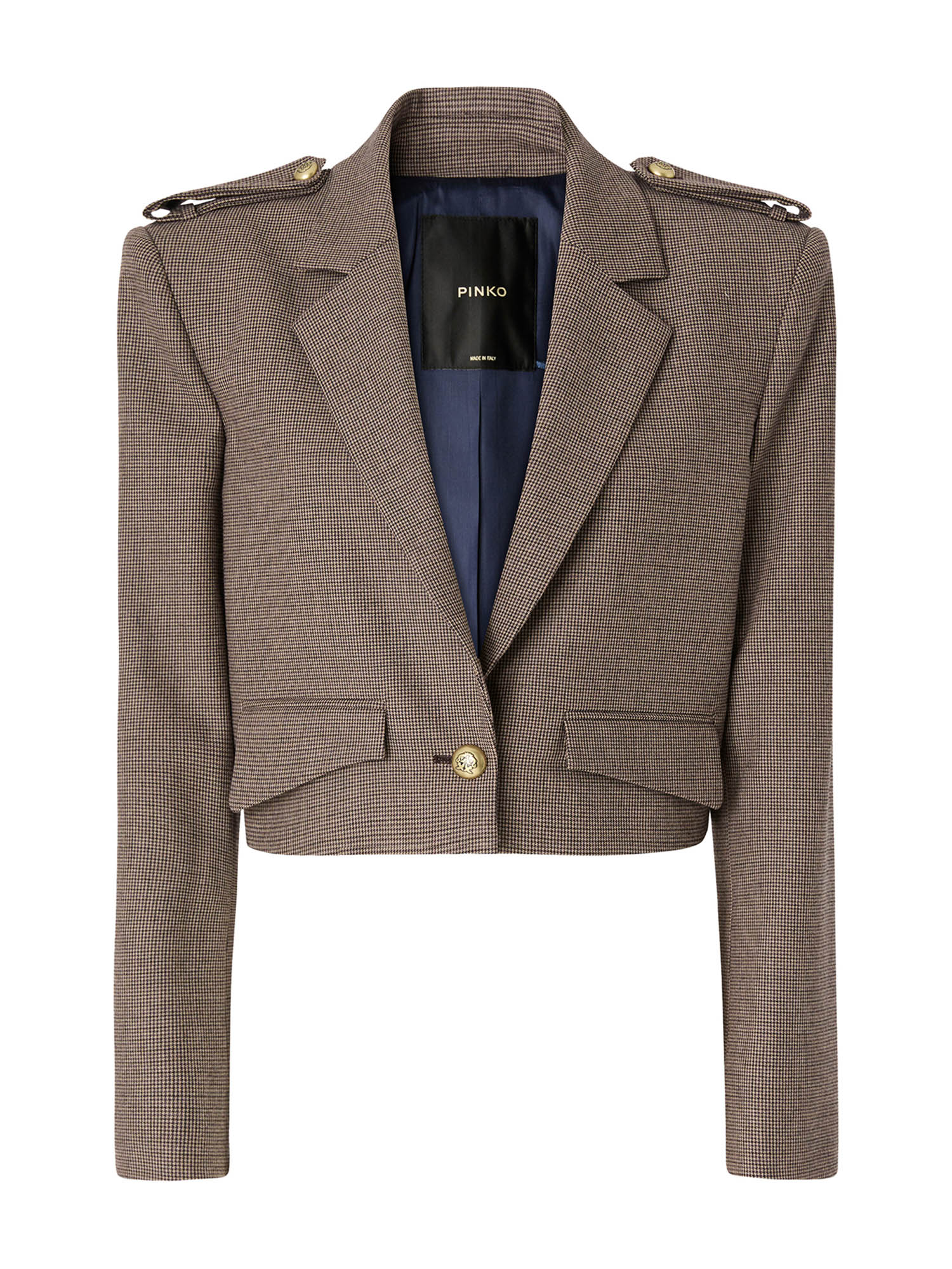Giacca cropped con alamari 107715 A3MQCY4 PINKO 